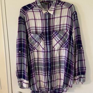 Express flannel button down shirt